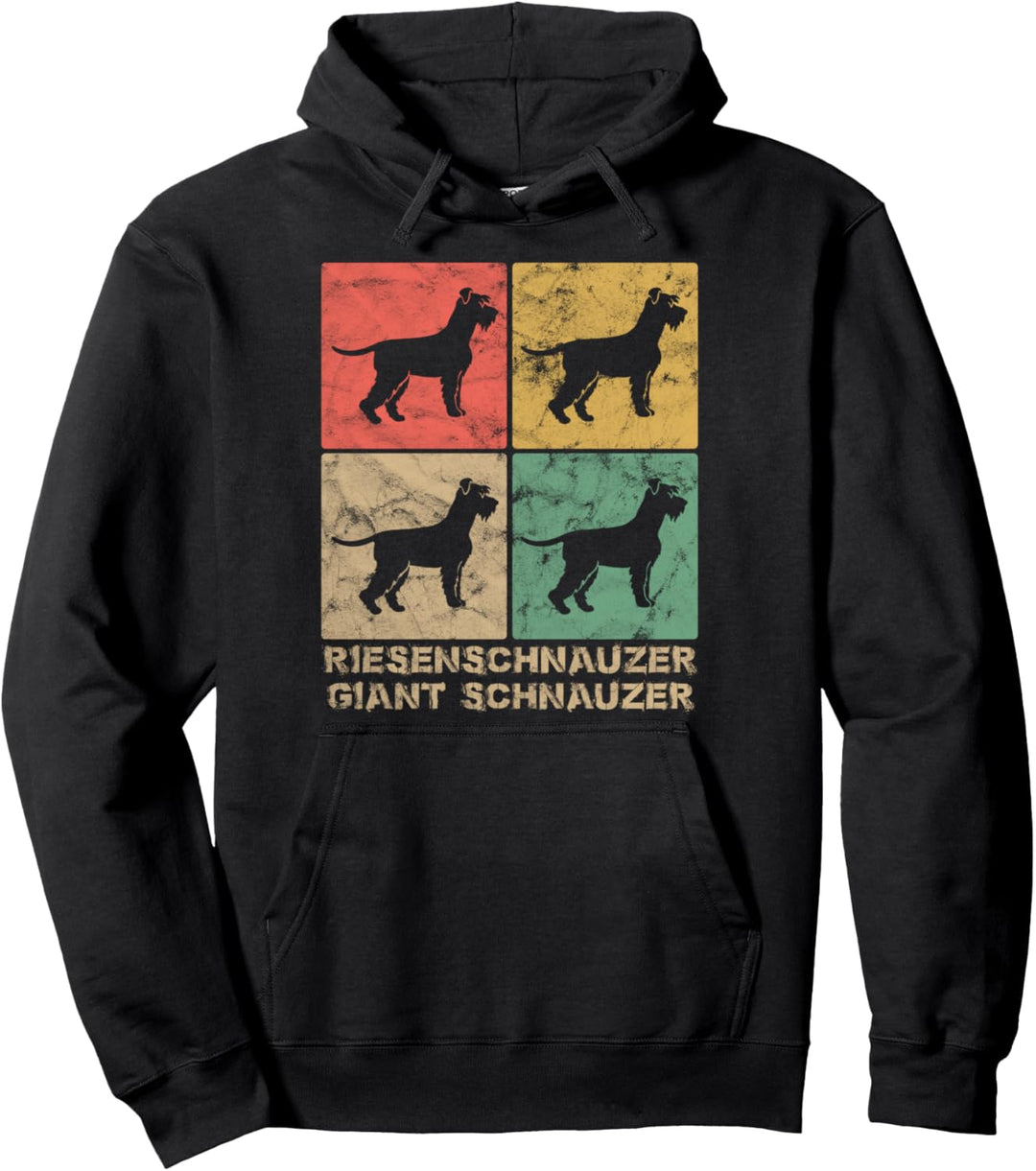 Riesenschnauzer Giant Schnauzer Vintage Retro Hund Geschenk Pullover Hoodie