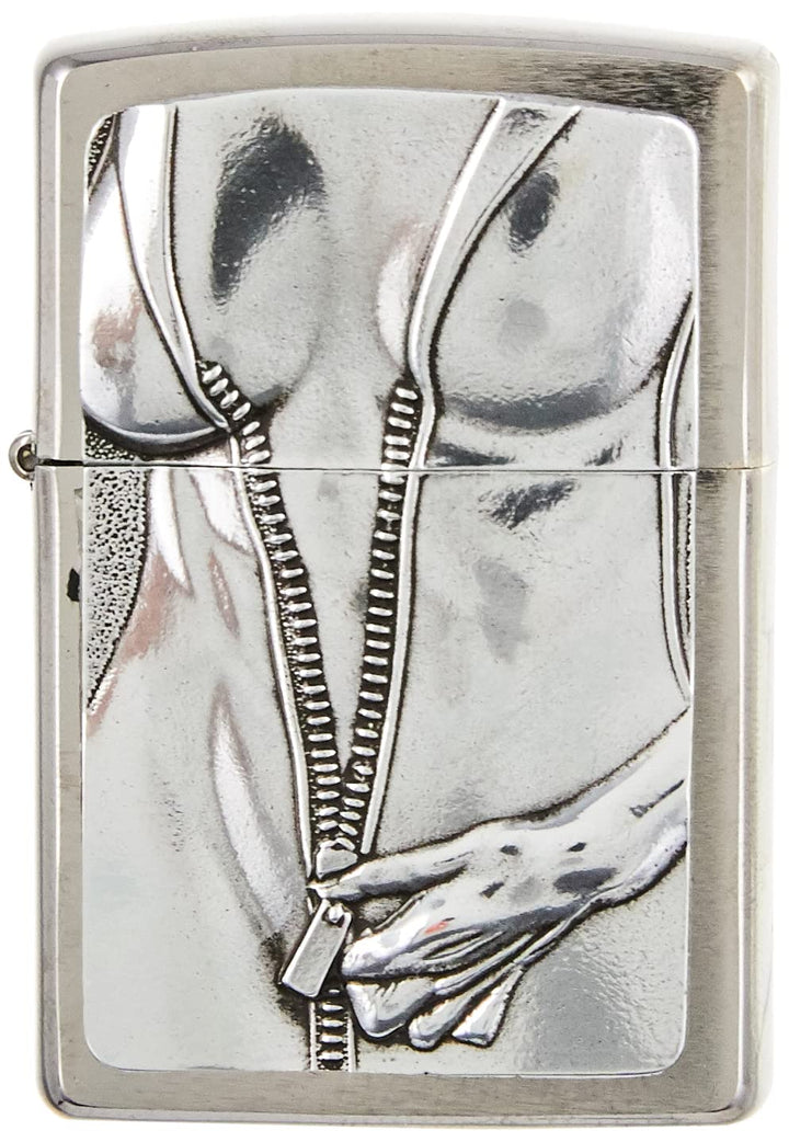Zippo 2004667 Zipper Girl Feuerzeug, Messing, Edelstahl, 1 x 3,5 x 5,5 cm 2004667 1 x 3,5 x 5,5 cm,