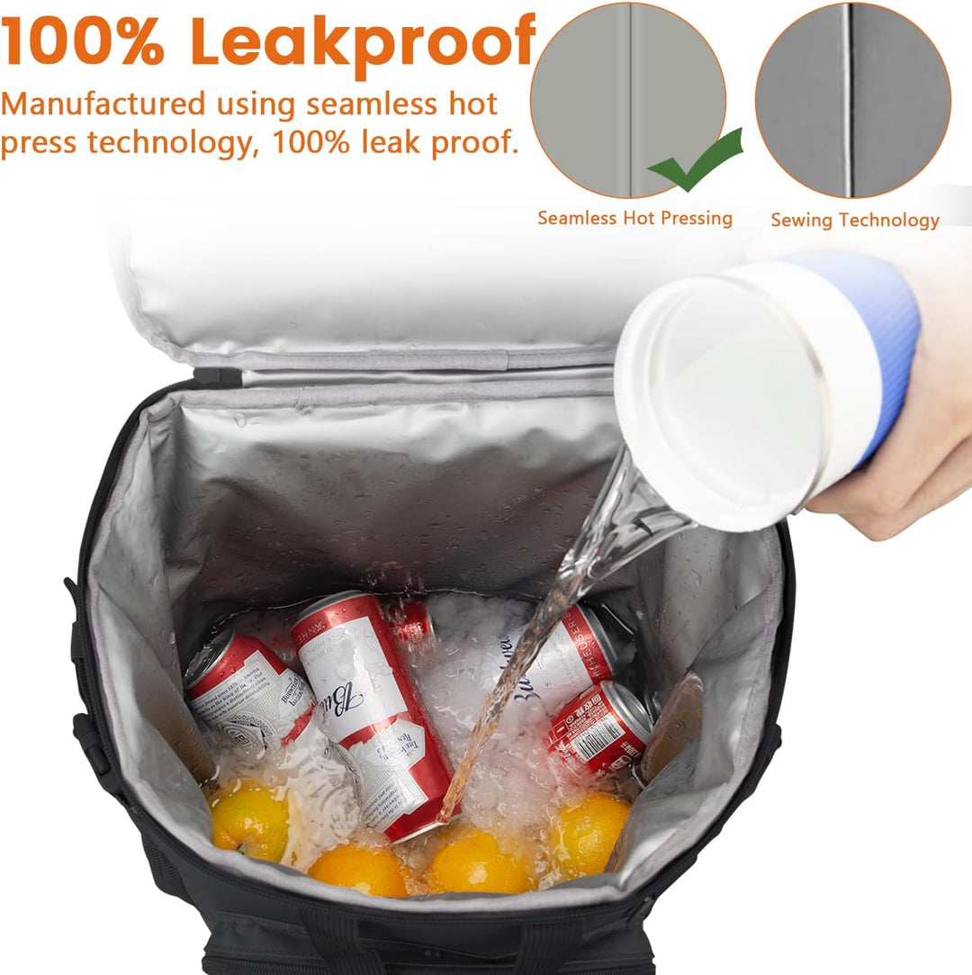 Hp hope Kühlrucksack 43L Isolierte Kühltasche Picknicktasche Warmhaltebox Kühlbox Kühlrucksack Gross
