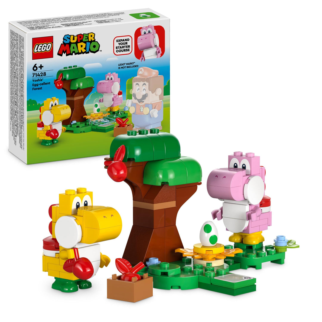 LEGO Super Mario Yoshis Wilder Wald – Erweiterungsset, Spielzeug mit 2 Yoshi-Figuren aus Steinen für