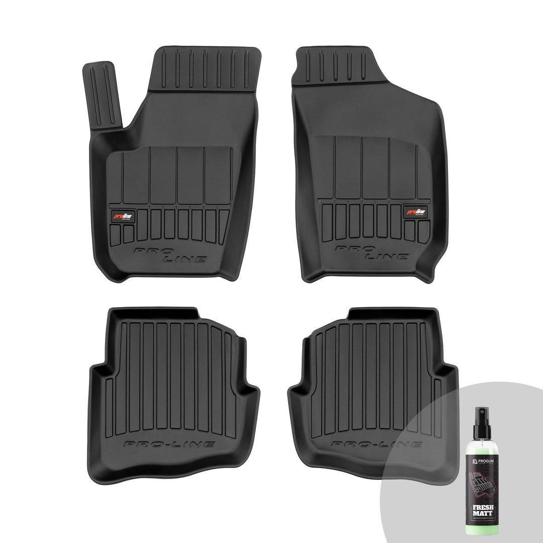 FROGUM ProLine 3D Gummimatten Exklusiven Auto Fussmatten Autofussmatten für Skoda Fabia I 1999-2008