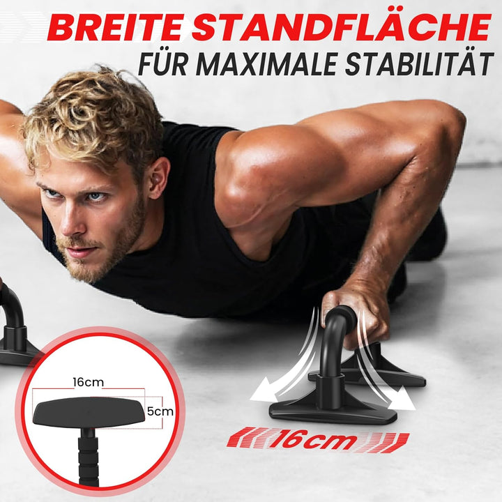 FUNFLEX Liegestützgriffe für effektives Oberkörpertraining - Push-up Bars mit rutschfestem Griff &amp; s