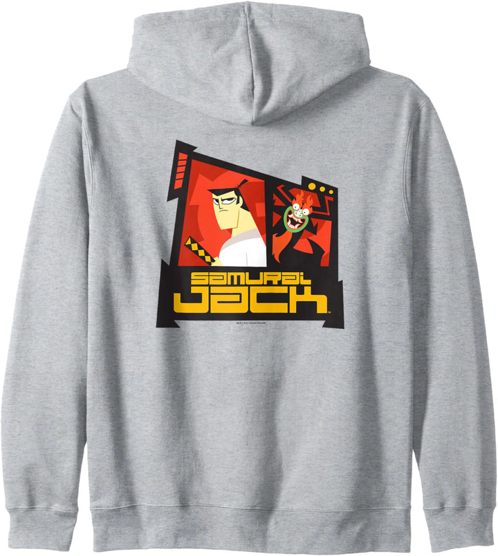 Samurai Jack Jack and Aku Portrait Kapuzenjacke