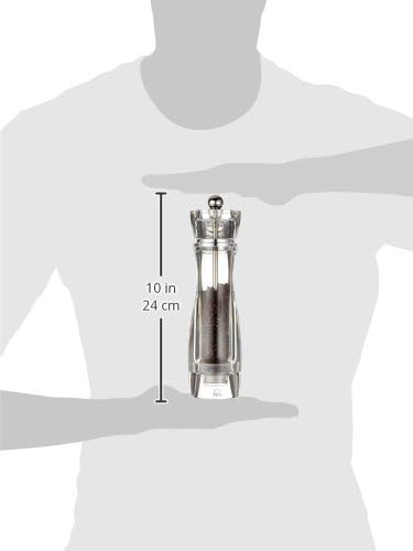 Peugeot 18245 Vittel Pfeffermühle Acryl, 5,9 x 5,9 x 23 cm, transparent Pfeffermühle 23 cm, Pfefferm