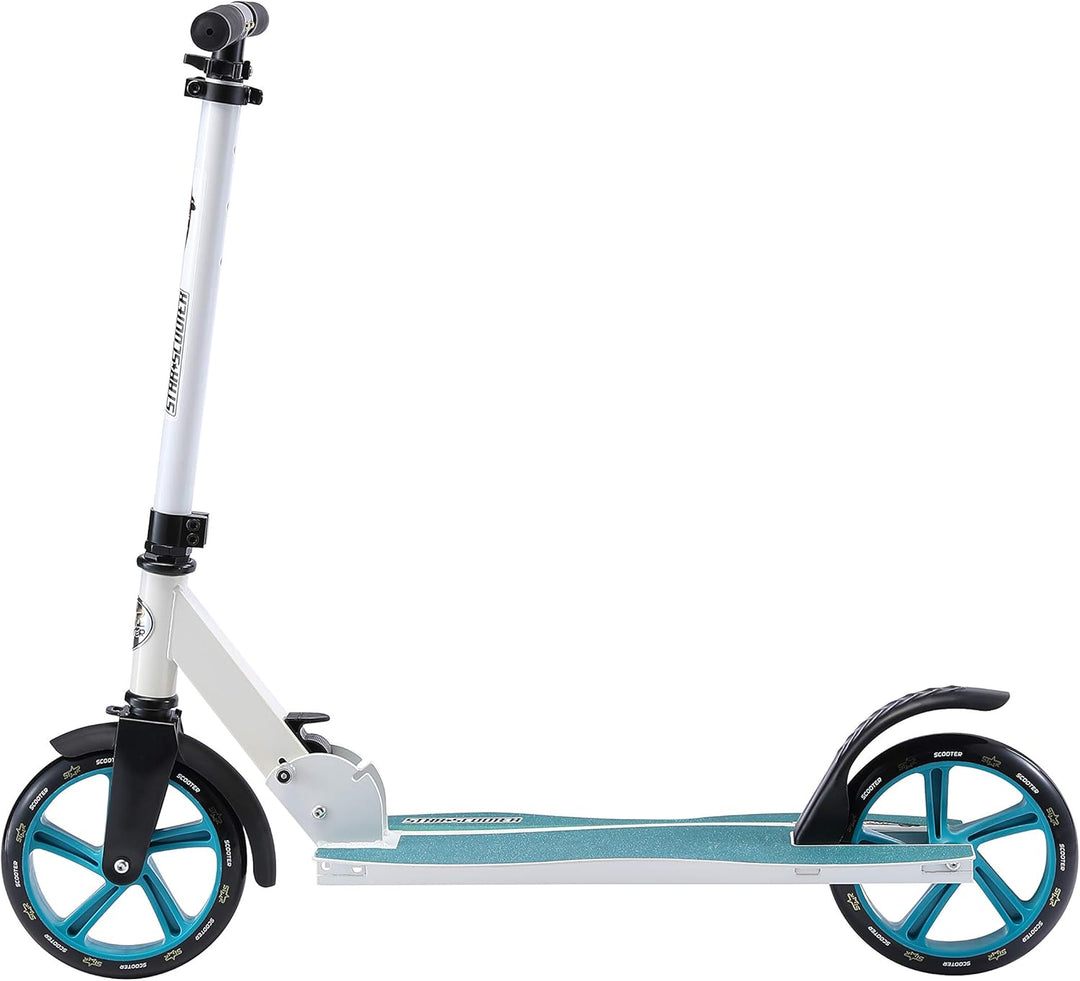 STAR SCOOTER Aluminium Kick Scooter Kinder Tret Roller für Jungen und Mädchen ab 7 Jahre | Big 205mm