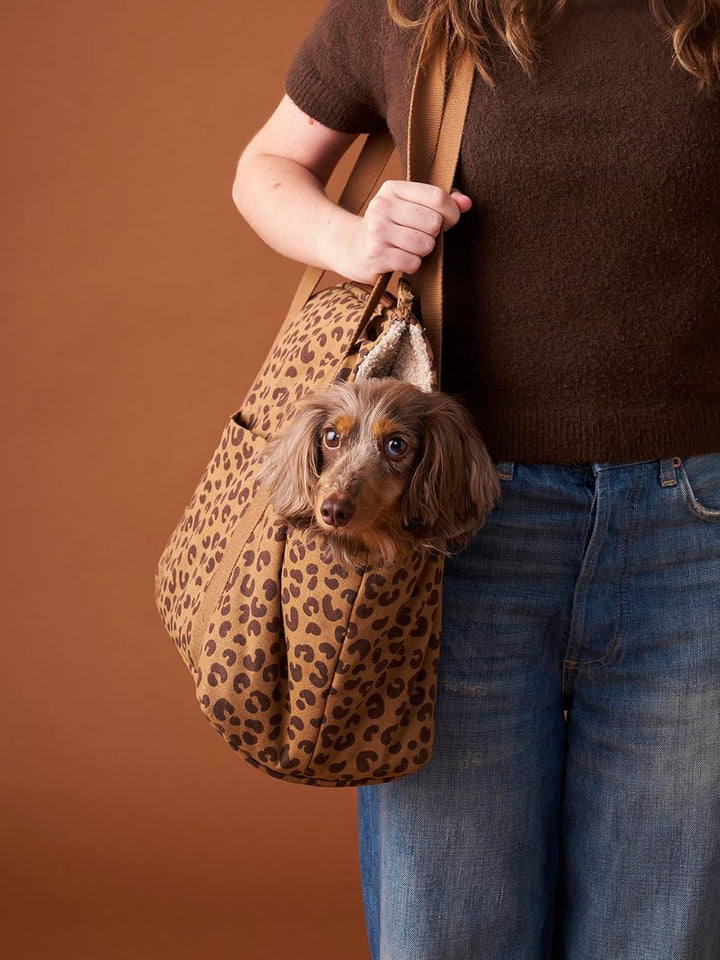 VERTBAUDET Transporttasche für Katzen und Hunde, Braun, bedruckt mit TU, braun