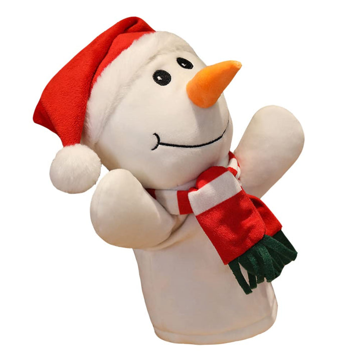 Toyvian Schneemann Fingerpuppe, Weihnachts Spielzeug Kinder Plüschpuppe Rentier Schneemann Handpuppe