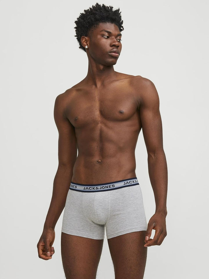 JACK & JONES Male Kurze Boxershorts 10er-Pack Kurze Boxershorts M Dark Grey Melange, M Dark Grey Mel