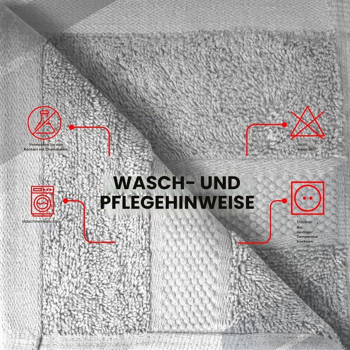 Infinitee Xclusives Premium Handtücher aus 100 % Baumwolle, 40,6 x 71,1 cm, Hotel- und Spa-Qualität,