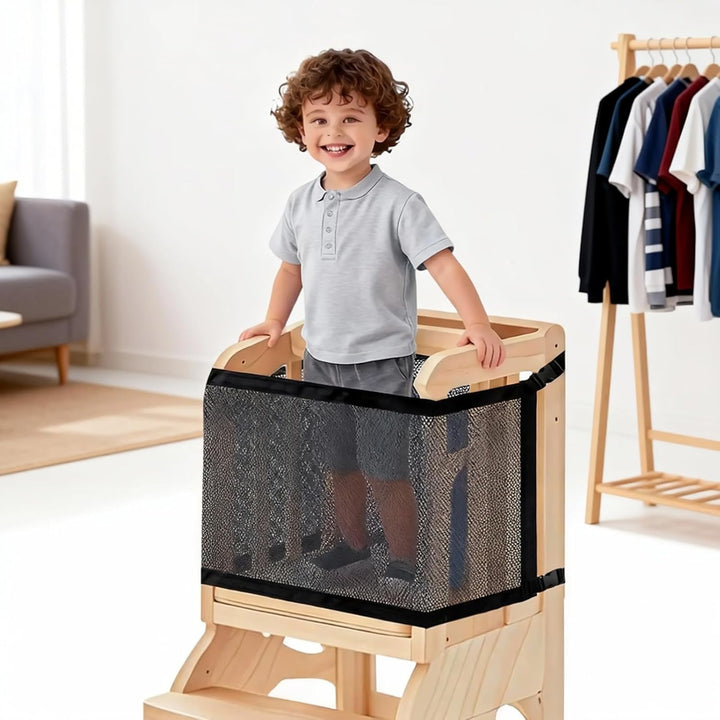 Kleinkinderturm Sicherheitsnetz 110x45CM,Doppelschicht,Kids Tower Sicherheitsnetz Für Kinder Spielen