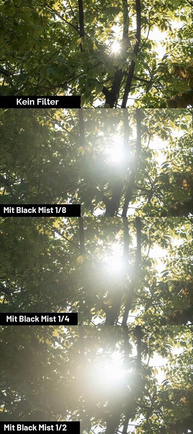 NiSi 52mm Black Mist 1/4 Diffusion Filter - Promist Effektfilter (1/4 Blende), 52mm Black Mist 1/4