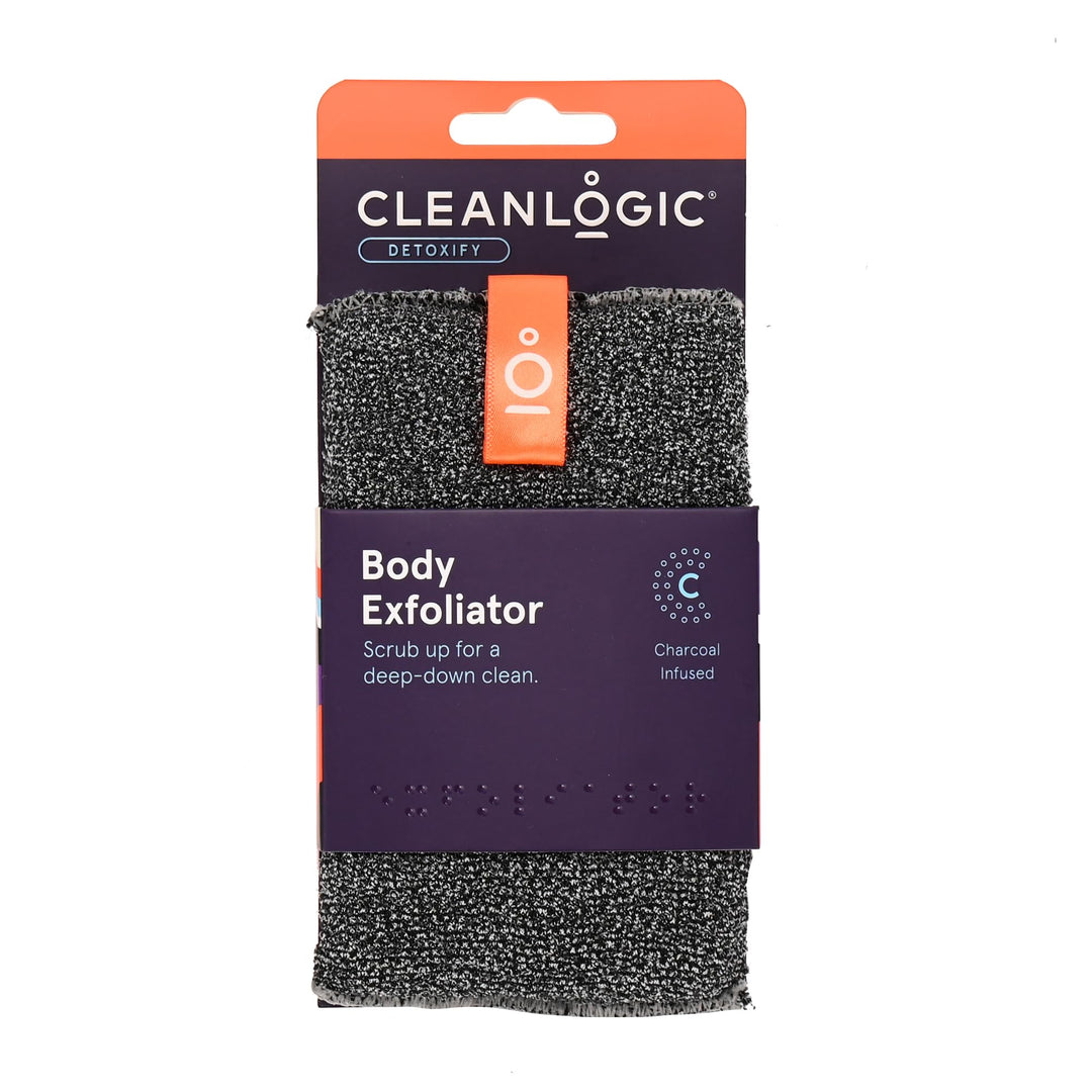 Cleanlogic Detox Purifying Charcoal Body Scrubber, 1 Stück