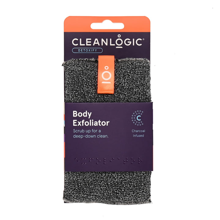 Cleanlogic Detox Purifying Charcoal Body Scrubber, 1 Stück