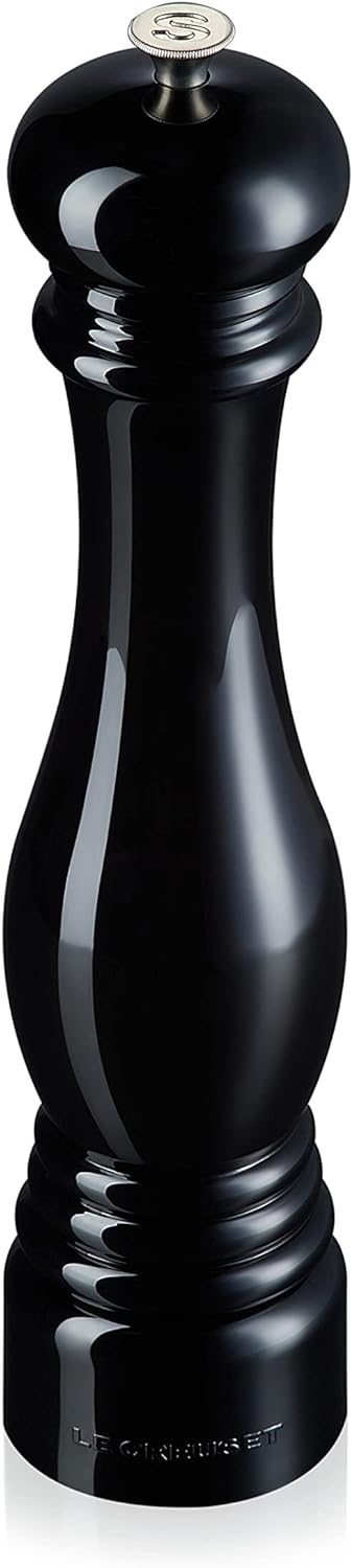 Le Creuset Classic Salzmühle, Gross, Robuster ABS-Kunststoff, Korrosionsbeständig, 518 g, Schwarz gl