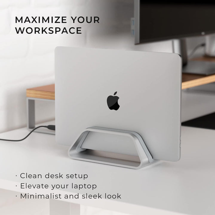HumanCentric Vertikaler Laptop-Ständer für MacBook, kompatibel mit MacBook Pro Ständer, MacBook Air