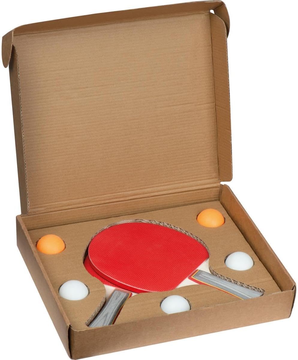 Tischtennis-Set mit Gravur / 2 Tischtennisschläger und 5 Tischtennisbälle