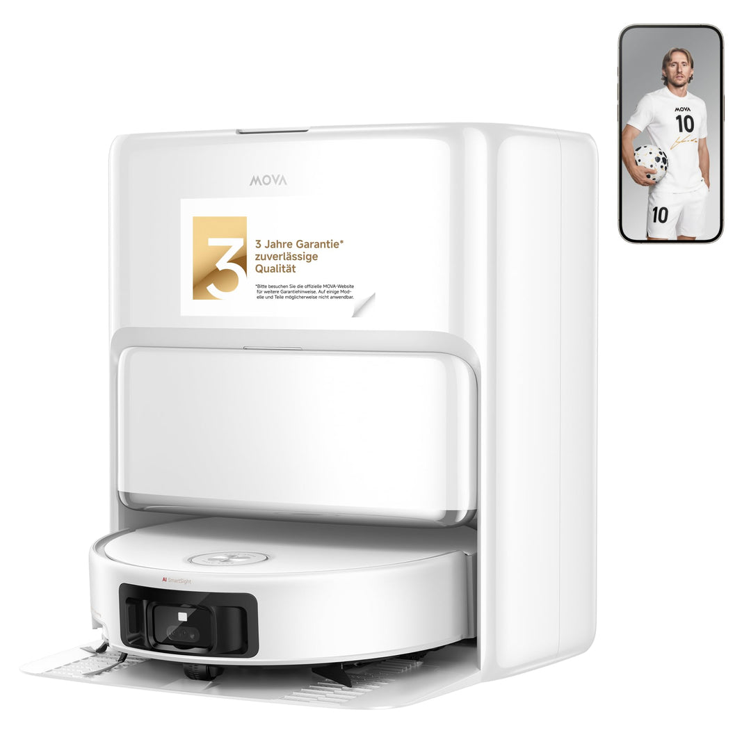 Mova Z60 Ultra Roller Standalone Saugroboter, 26.000 Pa Saugkraft, HydroForce-Wischen, MaxiReach-Tec