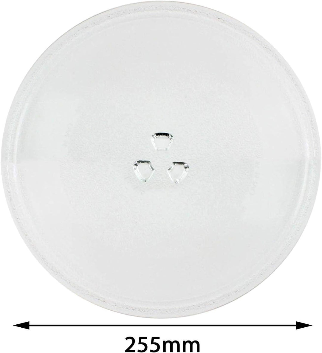 Spares2go, Universal Drehteller aus Glas für die Mikrowelle (255 mm Durchmesser)