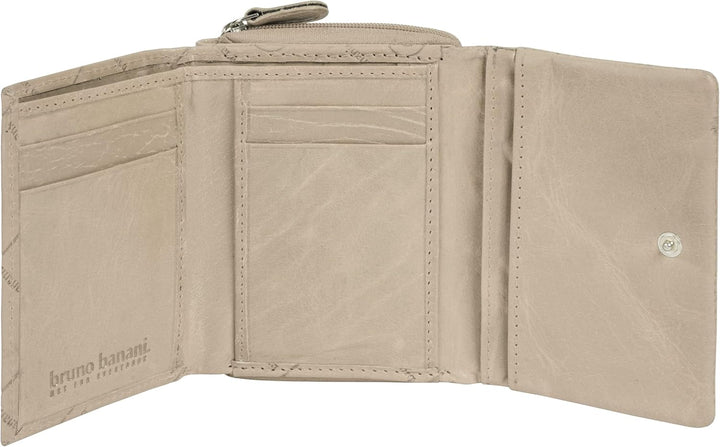 bruno banani Geldbörse Echt Leder Damen | RFID-Schutz, praktische Fächeraufteilung, 5 Einsteckmöglic