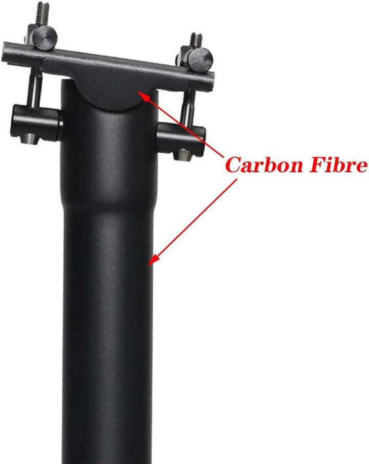 QIKU Carbon Fahrrad Sattelstützen MTB Sattelstütze/Rennrad Sattelstütze 27.2/31.6 * 350/400MM 31.6×4