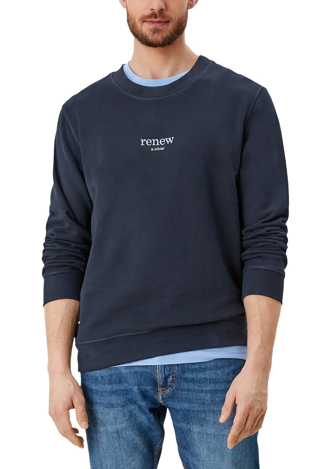 s.Oliver Herren Sweatshirt S Blue Nights, S Blue Nights