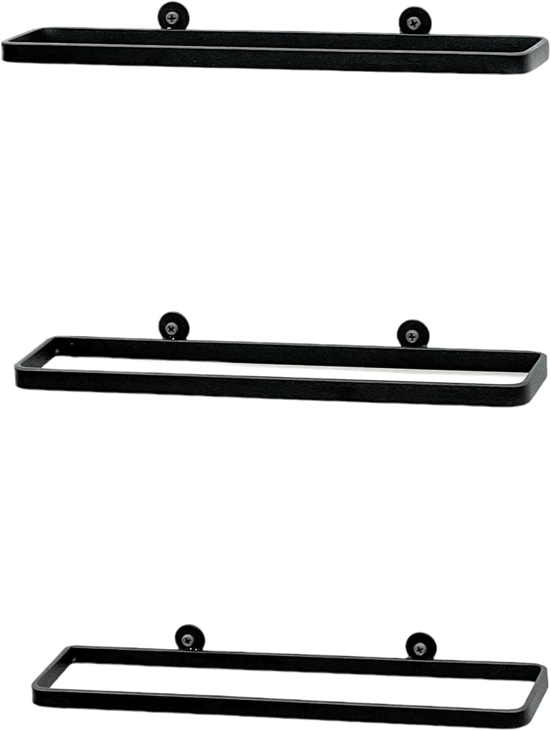 DanDiBo Weinhalter Metall Schwarz 3er Set Weinregal Weinflaschen Flaschen 96419 Halter Wandregal Reg