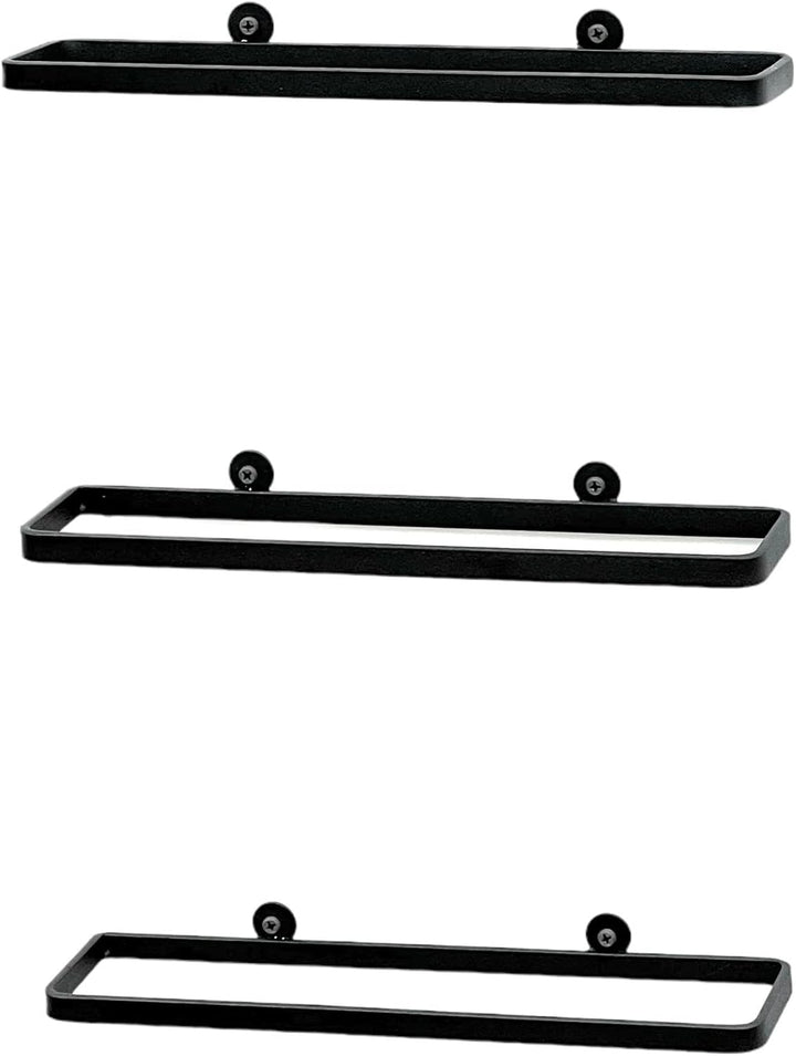 DanDiBo Weinhalter Metall Schwarz 3er Set Weinregal Weinflaschen Flaschen 96419 Halter Wandregal Reg
