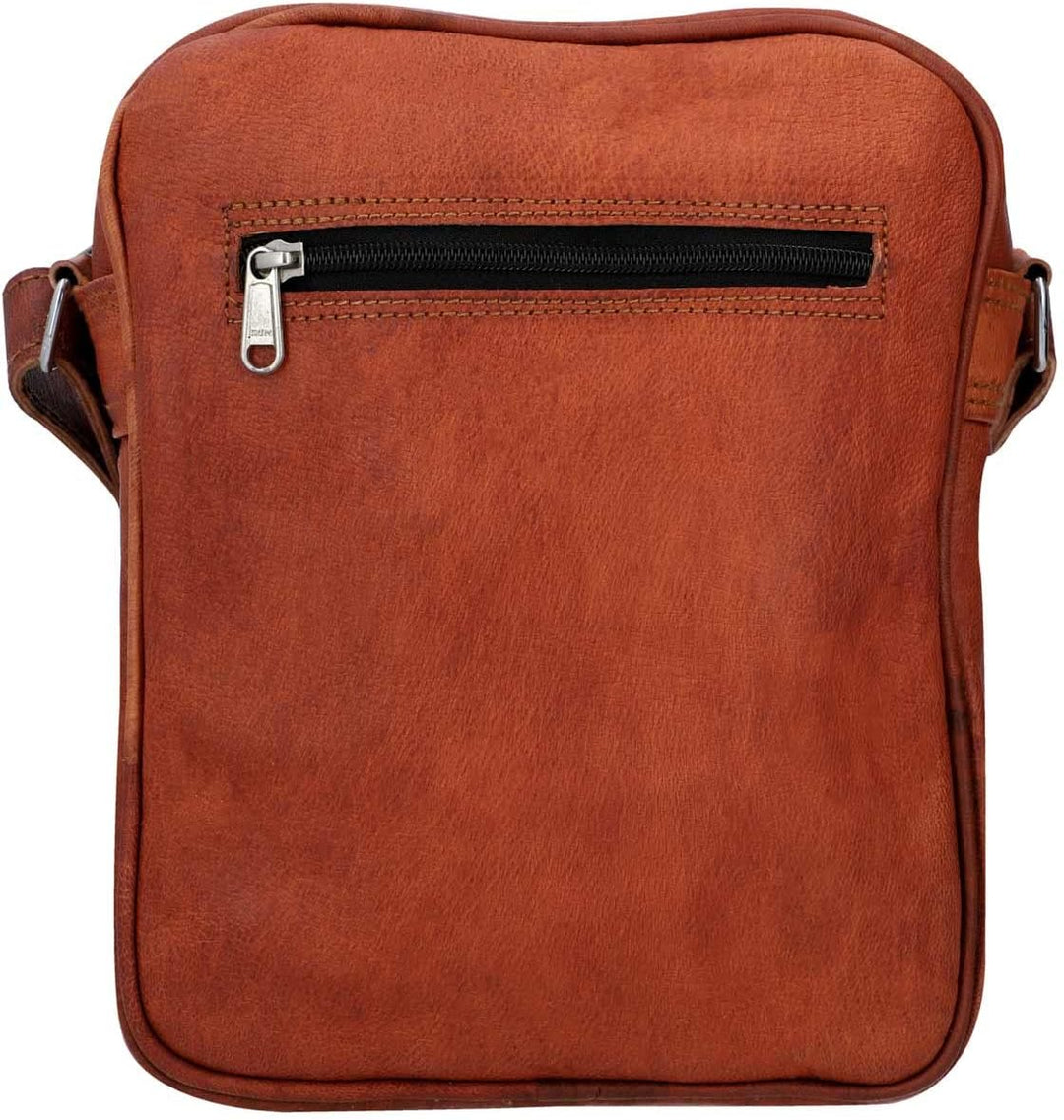 Gusti Umhängetasche Leder - Frank Handtasche Ledertasche Vintage Braun Leder Damen