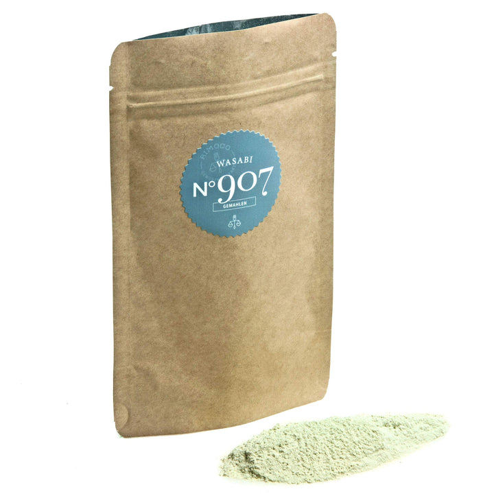 Rimoco N°907 Wasabi Pulver - echte Wasabiwurzel fein gemahlen (100% Wasabia japonica) | Wasabipulver