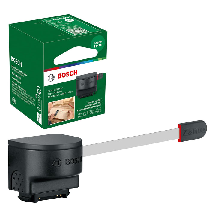 Bosch Lasermessgerät Zamo Tape Adapter (Zubehör für Zamo 4. Generation, zum präzisen Messen von kurz
