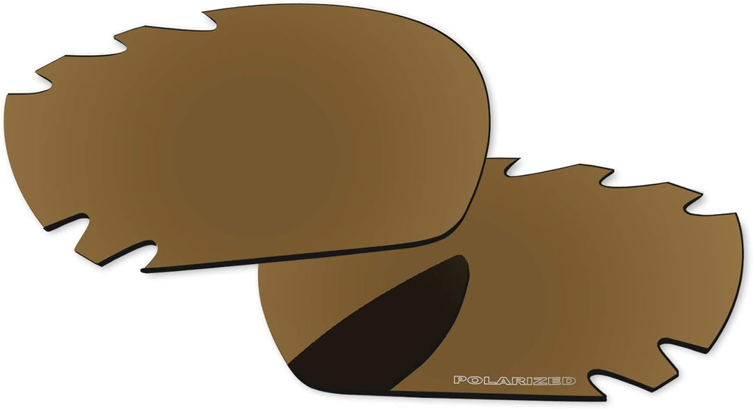 PapaViva Ersatzlinsen & Gummi-Kits für for Oakley Jawbone Vented Bronze Golden - Polarisiert, Bronze