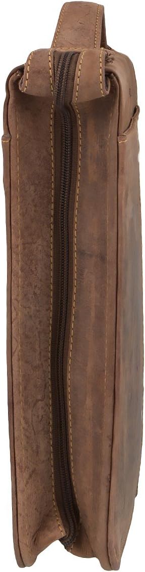 GreenBurry Schreibmappe 34 x 29 x 8 cm Rind-Leder RingBuch-Mappe Aktenmappe