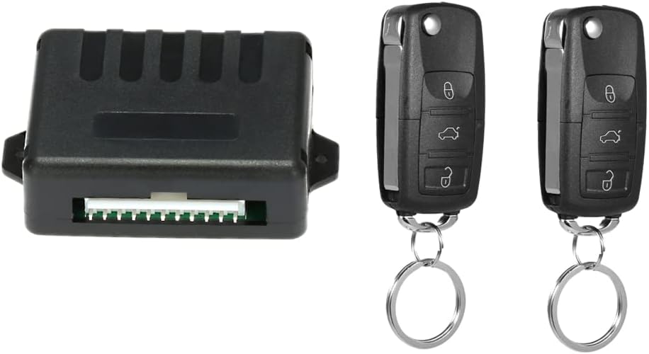 Shkalacar 12V Universal Autotürschloss Zentralverriegelung Komplett Set Auto Türschloss Keyless Entr