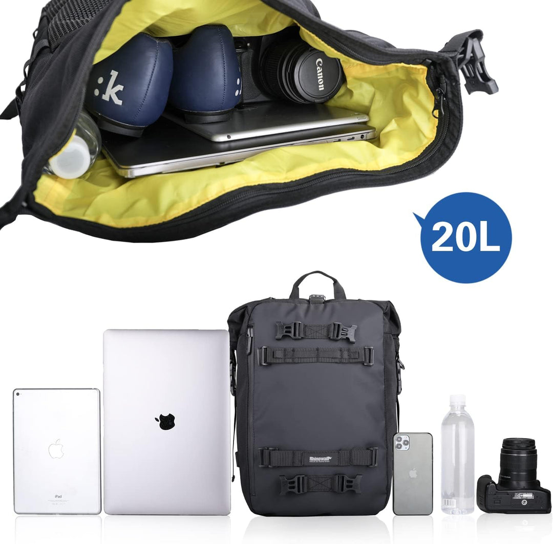 Rhinowalk Multifunktional Motorradtasche Motorradgepäck 10/20/30L Motorrad Pannier Satteltaschen Gep
