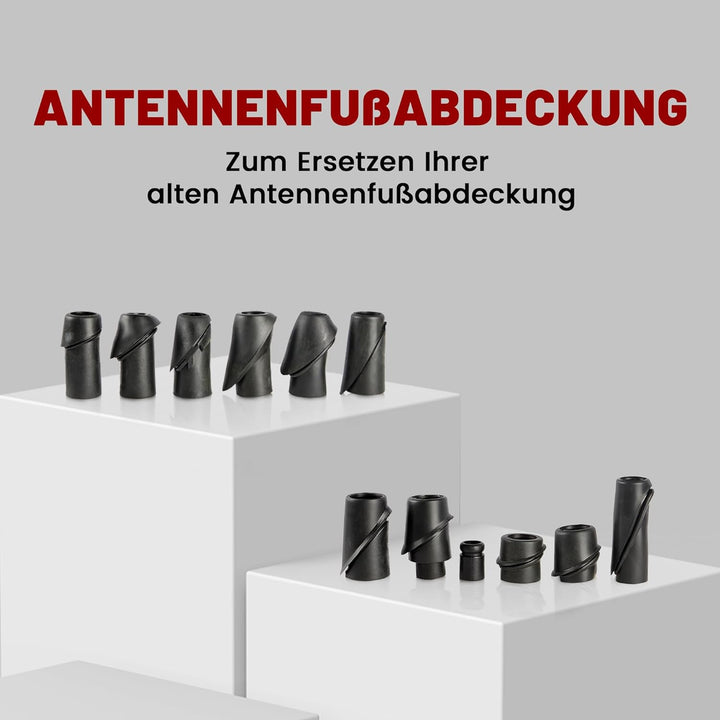 RED WOLF Elektrische Autoantenne Universal Motorantenne 12V für Mercedes-Benz Audi Opel Peugeot Ford