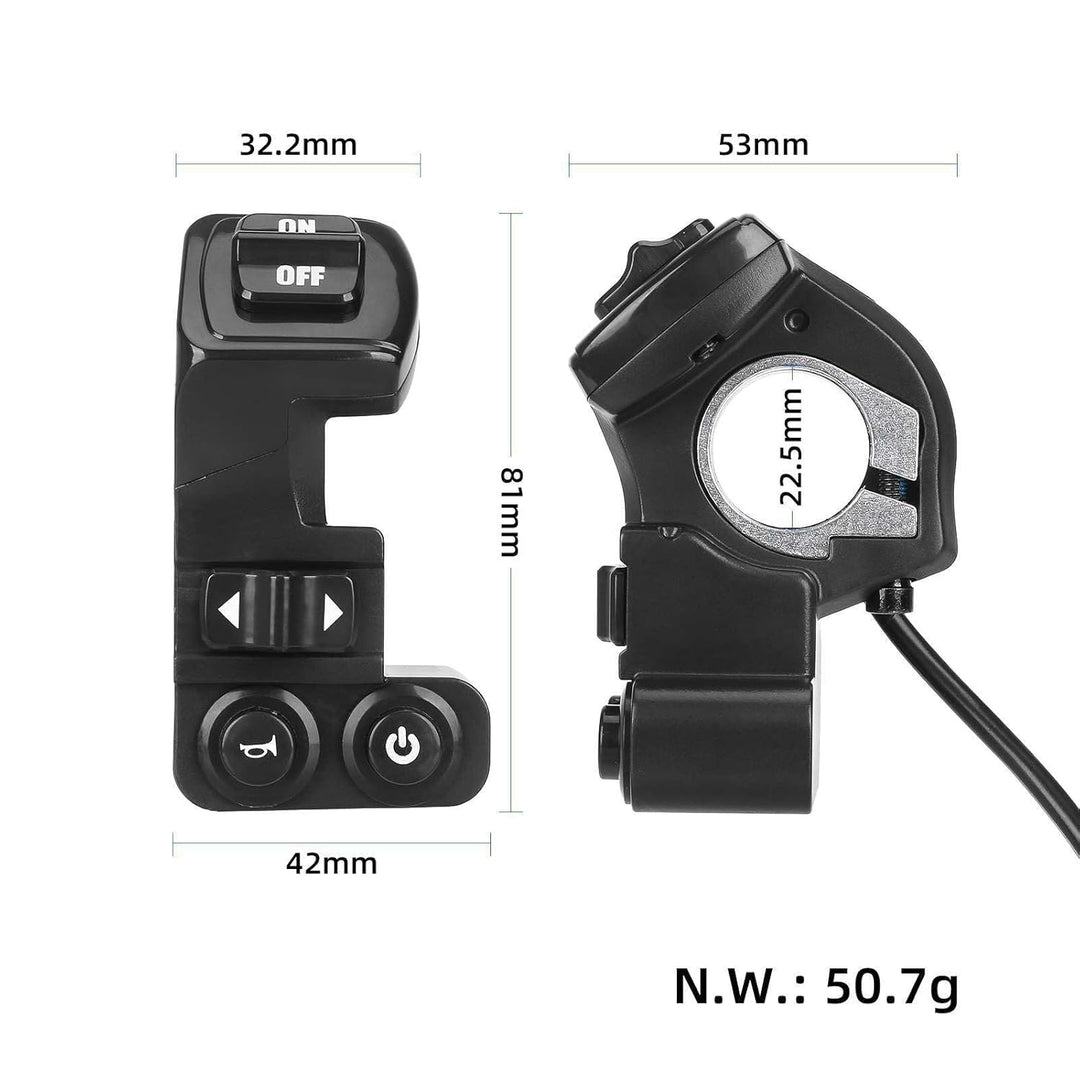 4-in-1-Schalter für Kukirin G2 Pro/G2 Pro DB/G2 Max Elektroroller, wasserdicht für Trompete, Blinker