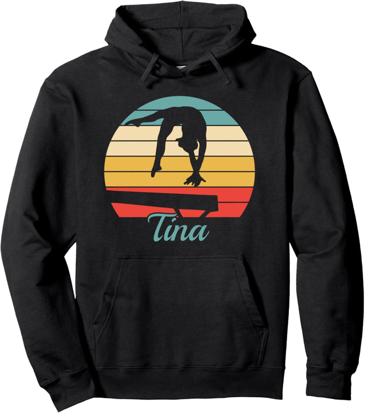 Tina Gymnastik Geschenk - Custom Turnen Shirt - Tina Pullover Hoodie