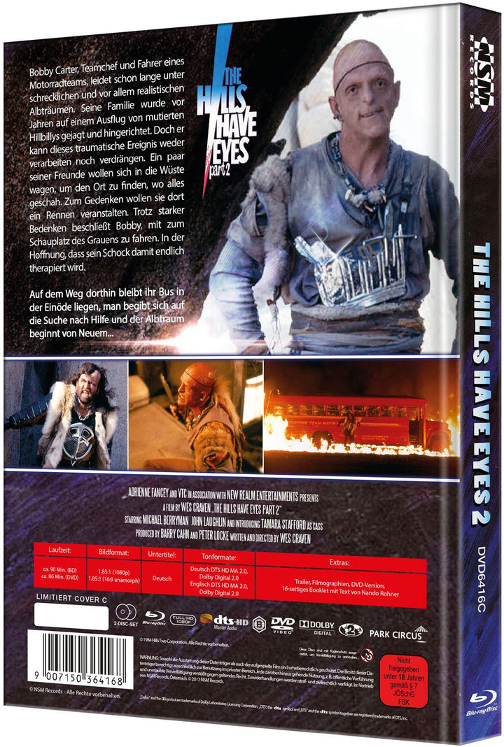 Hills have Eyes 2 - Im Todestal der Wölfe [Blu-Ray+DVD] - uncut - auf 222 limitiertes Mediabook Cove