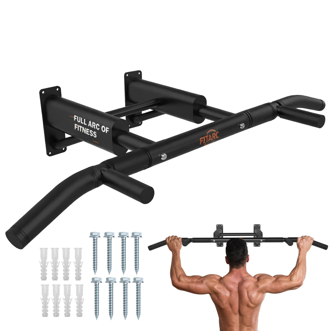 Fitarc Klimmzugstange Wandmontage, Pull Up Bar für Zuhause, robuste Klimmzugstange Wand mit Multi-Gr