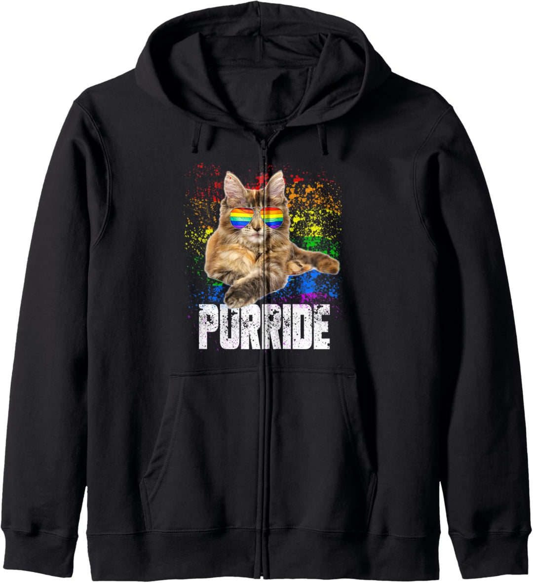 Cat Purride LGBT Gay Pride LGBT Funny LGBTQ Kapuzenjacke