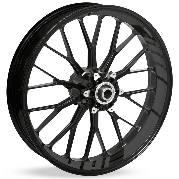 Motoking Felgenbettaufkleber im GP Design - Komplettset für 16" bis 19" - Farbe & Breite wählbar dun
