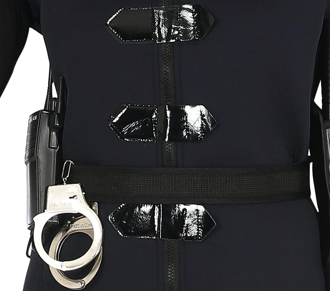 FIESTAS GUIRCA SWAT Kostüm Mädchen – Blaue Polizei Uniform und Polizeimütze für Mädchen 14-16 Jahre,