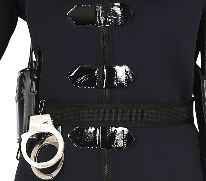 FIESTAS GUIRCA SWAT Kostüm Mädchen – Blaue Polizei Uniform und Polizeimütze für Mädchen 14-16 Jahre,