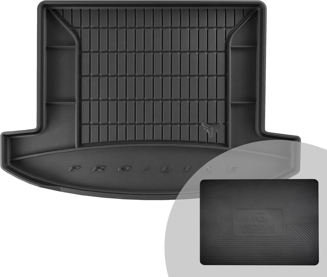 FROGUM ProLine 3D Gummimatte Exklusive Auto Kofferraummatte Kofferraumwanne für Kia Carens IV 2013-2
