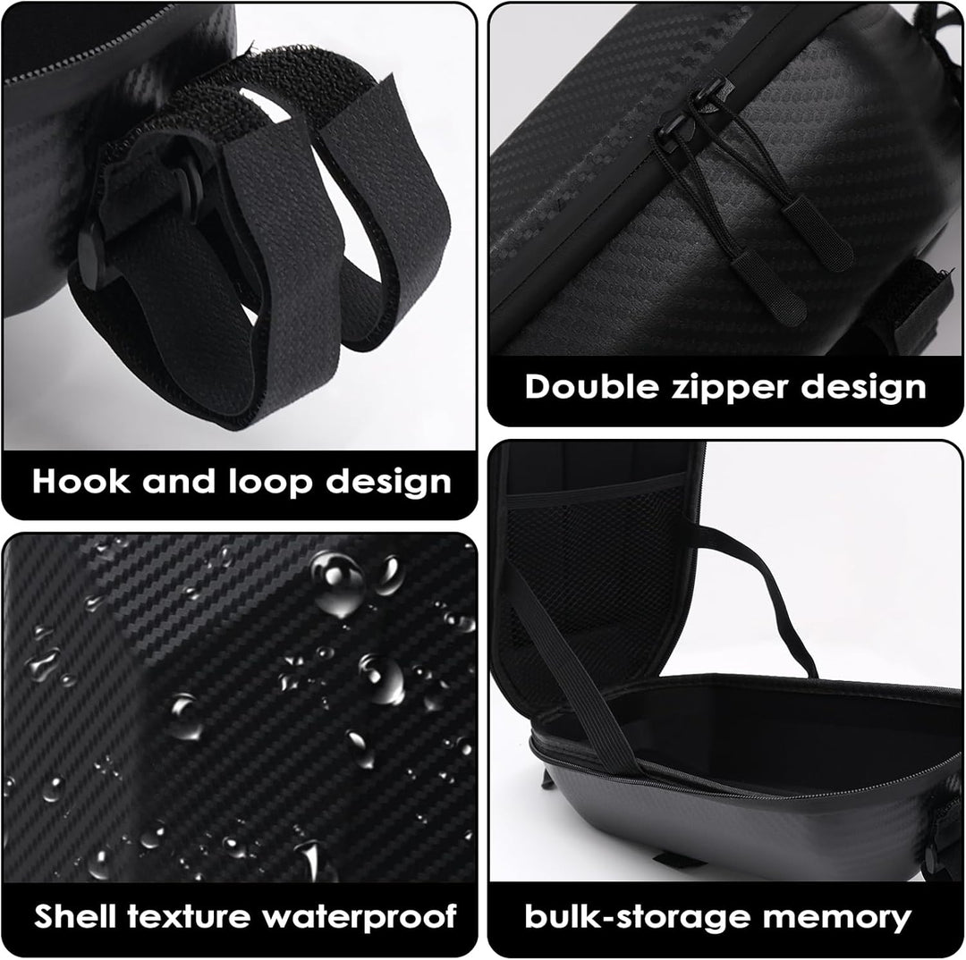E Scooter Tasche, 4L Grosser Kapazität Rollertasche mit Eva Hard Sell Inneres, wasserdichte Front Tu