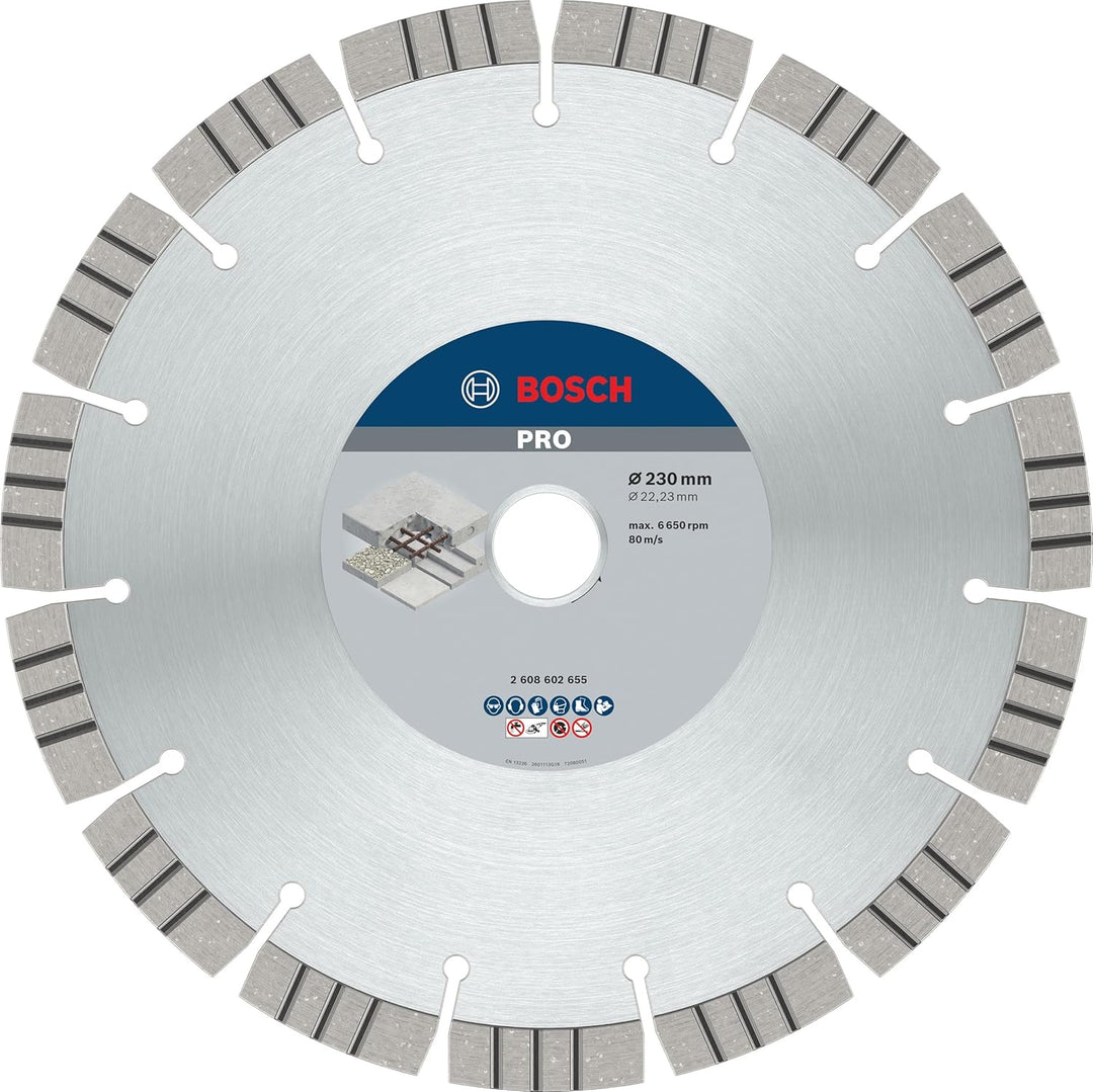Bosch Professional Diamanttrennscheibe Best für Concrete, 230 x 22,23 x 2,4 x 15 mm, 230 x 22,23 x 2