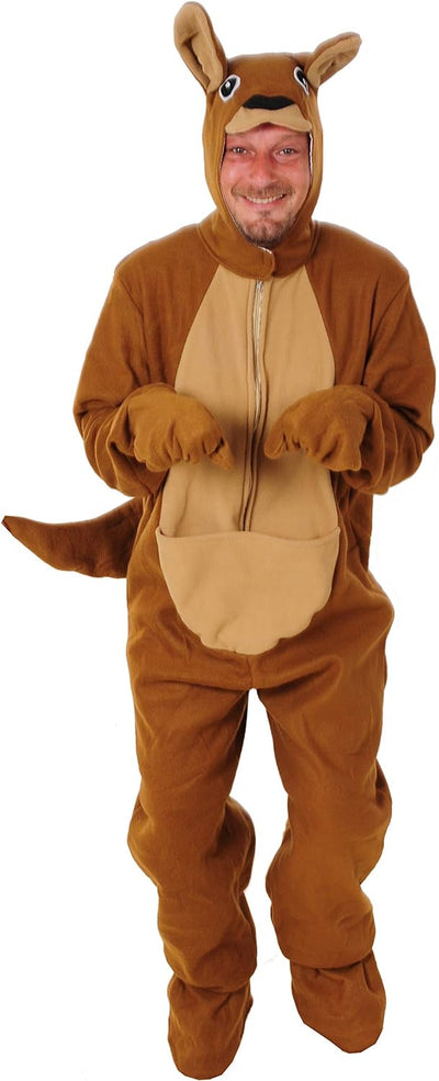 Känguru Kostüm offen Einheitsgrösse L-XL Fasching Karneval Fastnacht Junggesellenabschied Motto Part