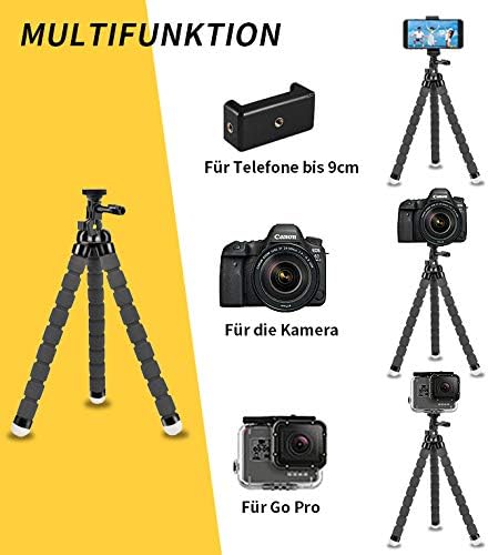 BSET BUY Tripod Oktopus Handy Stativ Kamera-Stativ Ständer Dreibein Stativ Halter für Kamera und jed