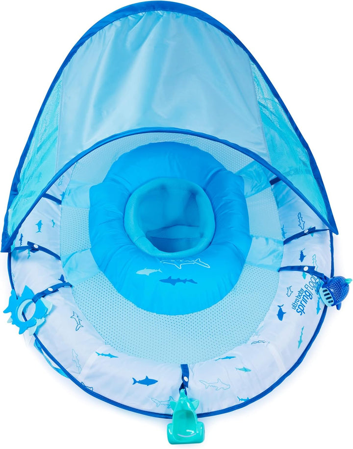 Swimways Ultra Baby Spring Float, Premium Aufblasbarer Baby Pool Float mit Sonnendach, Schnelles Auf