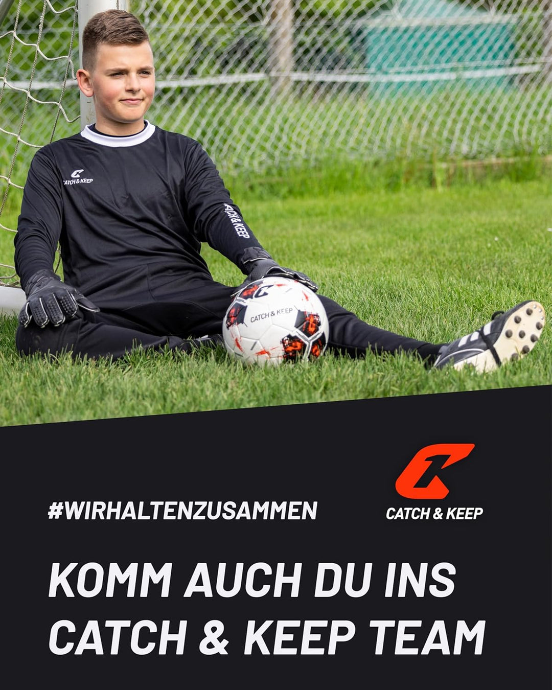 CATCH & KEEP Torwarthandschuhe Kralle Junior Pro 3.0 - Professionelle Torwart-Fussballhandschuhe für